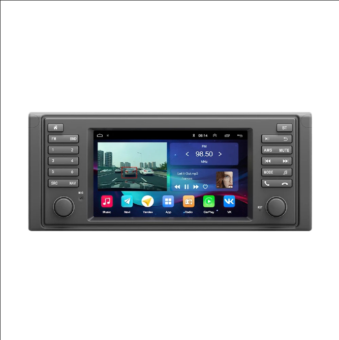 Android Car Audio 2 Din Android Auto Carplay For BMW X5 E53 E39 E38 1996-2004 Stereo autoradio Touch Screen Car DVD Player